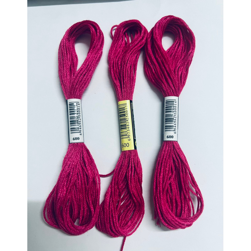 [HCM] 1 tép chỉ thêu cotton theo mã theo hệ DMC, mã từ 600 đến 699