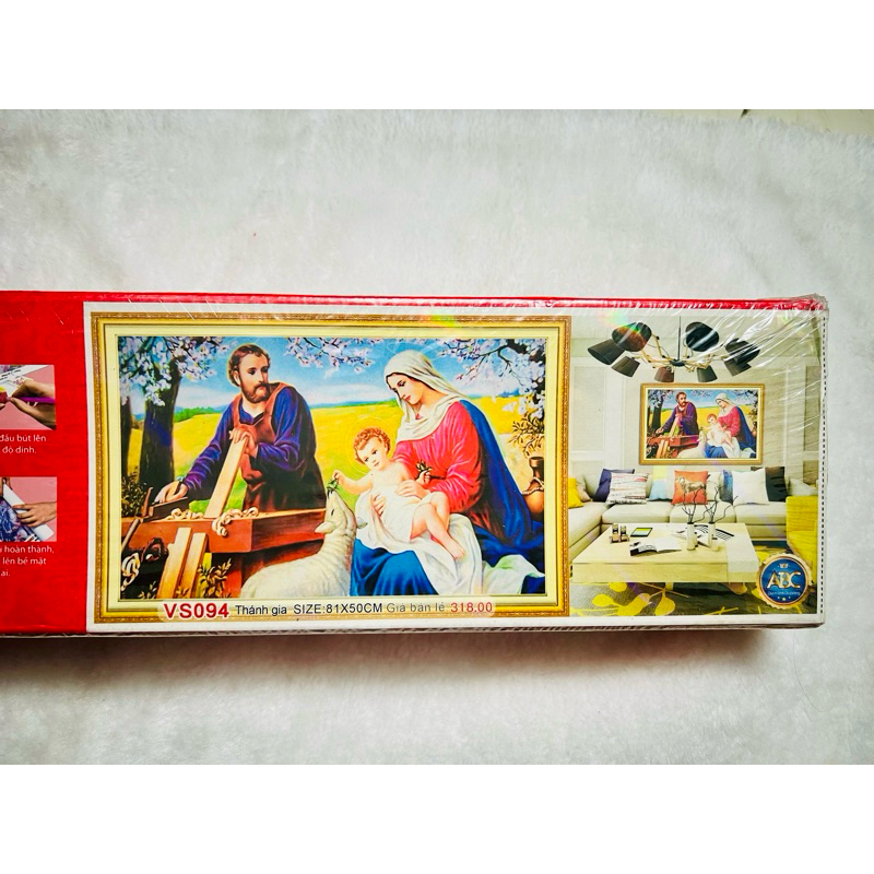 Tranh đá chưa đính, khách mua về tự đính ạ