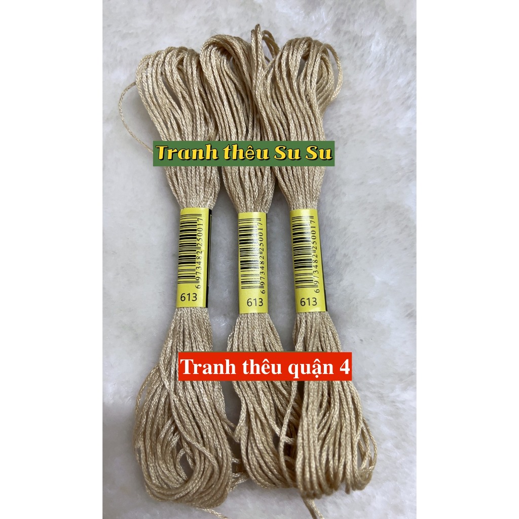 [HCM] 1 tép chỉ thêu cotton theo mã theo hệ DMC, mã từ 600 đến 699