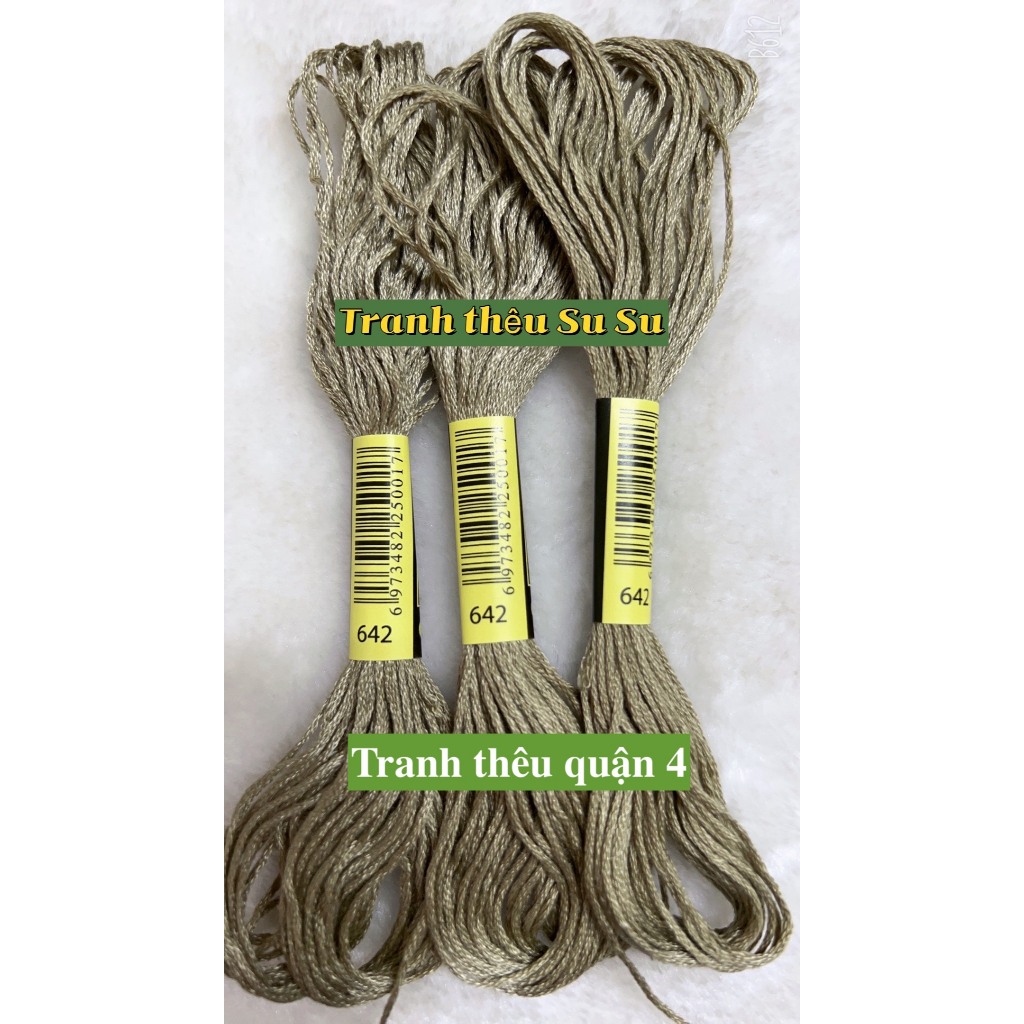 [HCM] 1 tép chỉ thêu cotton theo mã theo hệ DMC, mã từ 600 đến 699