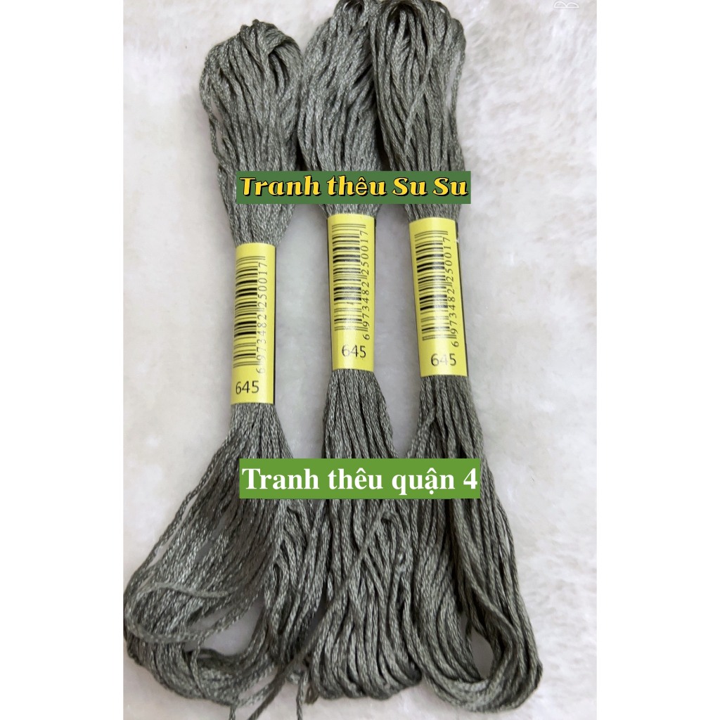 [HCM] 1 tép chỉ thêu cotton theo mã theo hệ DMC, mã từ 600 đến 699