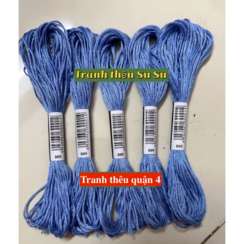 [HCM] 1 tép chỉ thêu cotton theo mã theo hệ DMC, mã từ 800 đến 899