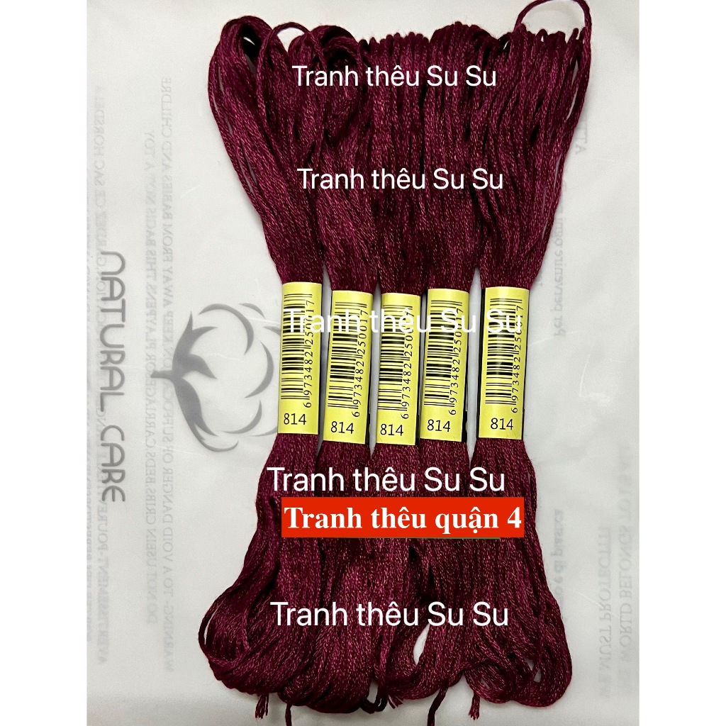 [HCM] 1 tép chỉ thêu cotton theo mã theo hệ DMC, mã từ 800 đến 899