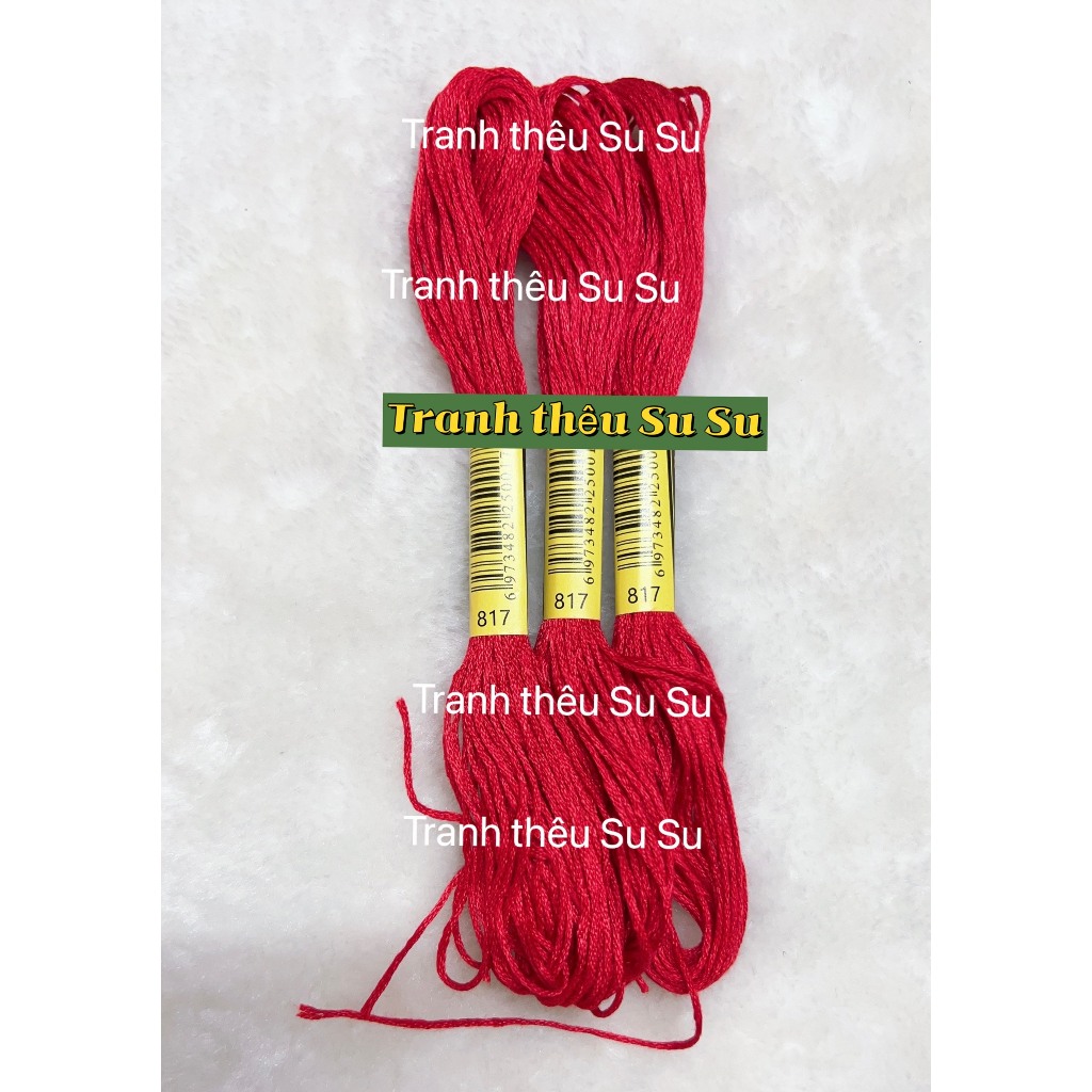 [HCM] 1 tép chỉ thêu cotton theo mã theo hệ DMC, mã từ 800 đến 899