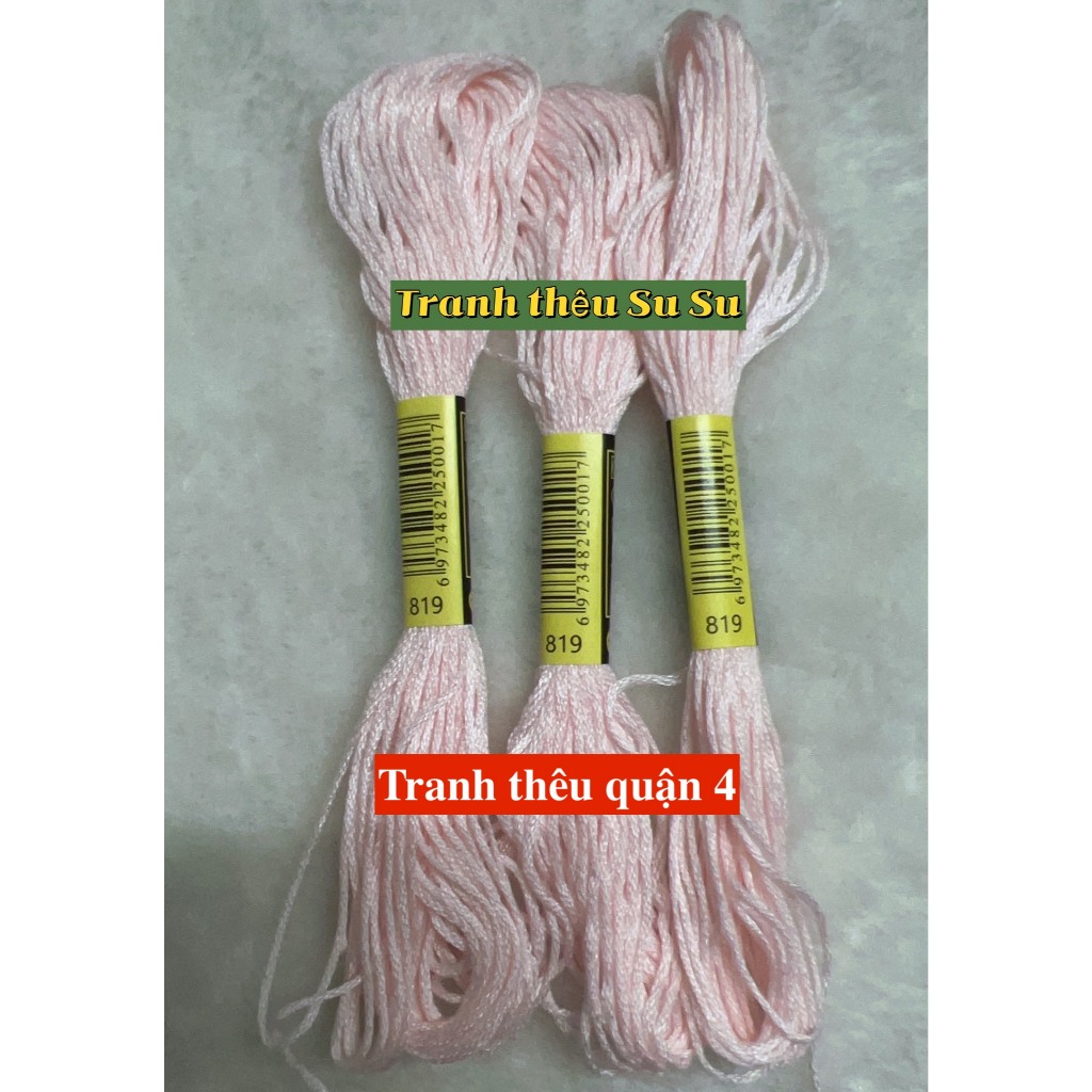 [HCM] 1 tép chỉ thêu cotton theo mã theo hệ DMC, mã từ 800 đến 899