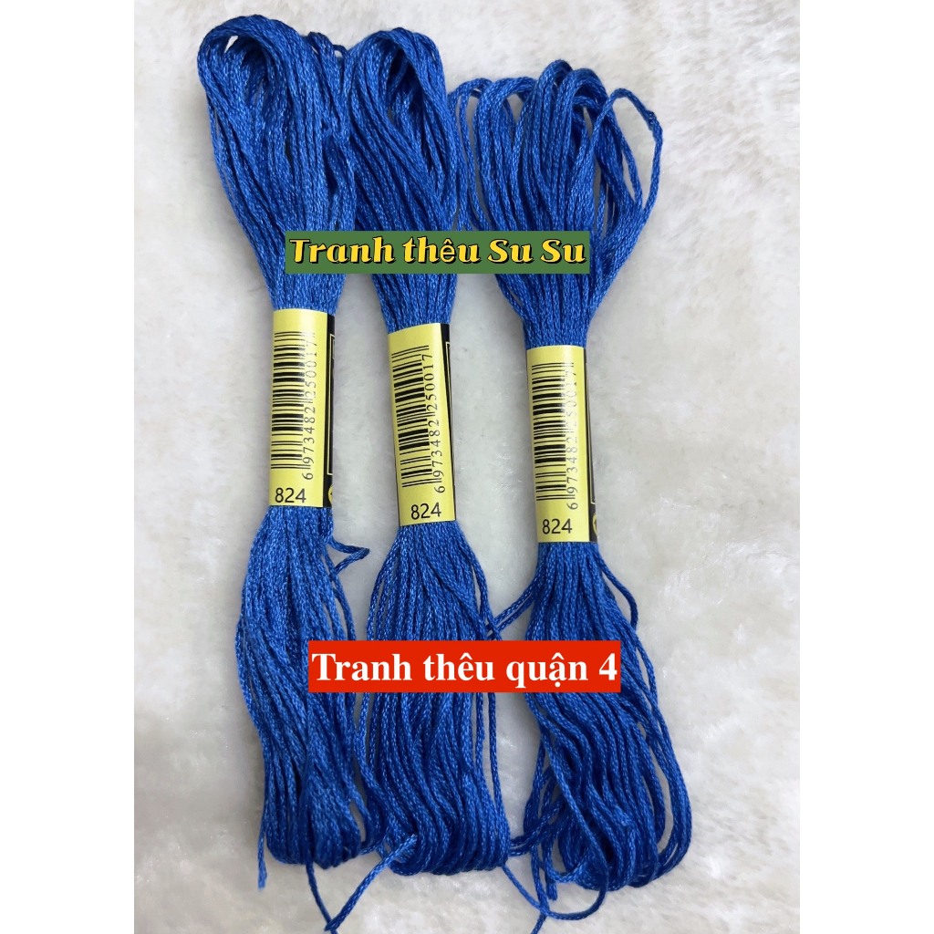 [HCM] 1 tép chỉ thêu cotton theo mã theo hệ DMC, mã từ 800 đến 899