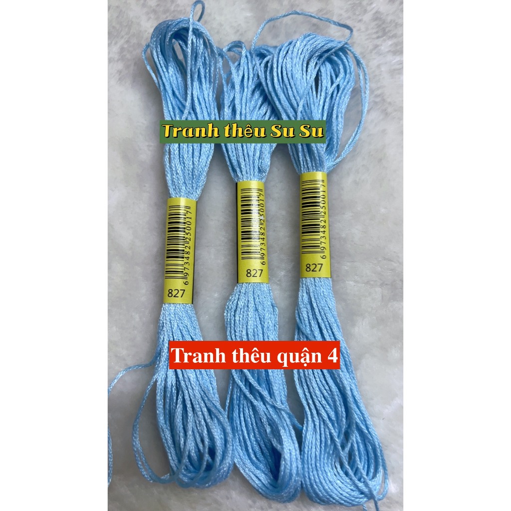 [HCM] 1 tép chỉ thêu cotton theo mã theo hệ DMC, mã từ 800 đến 899