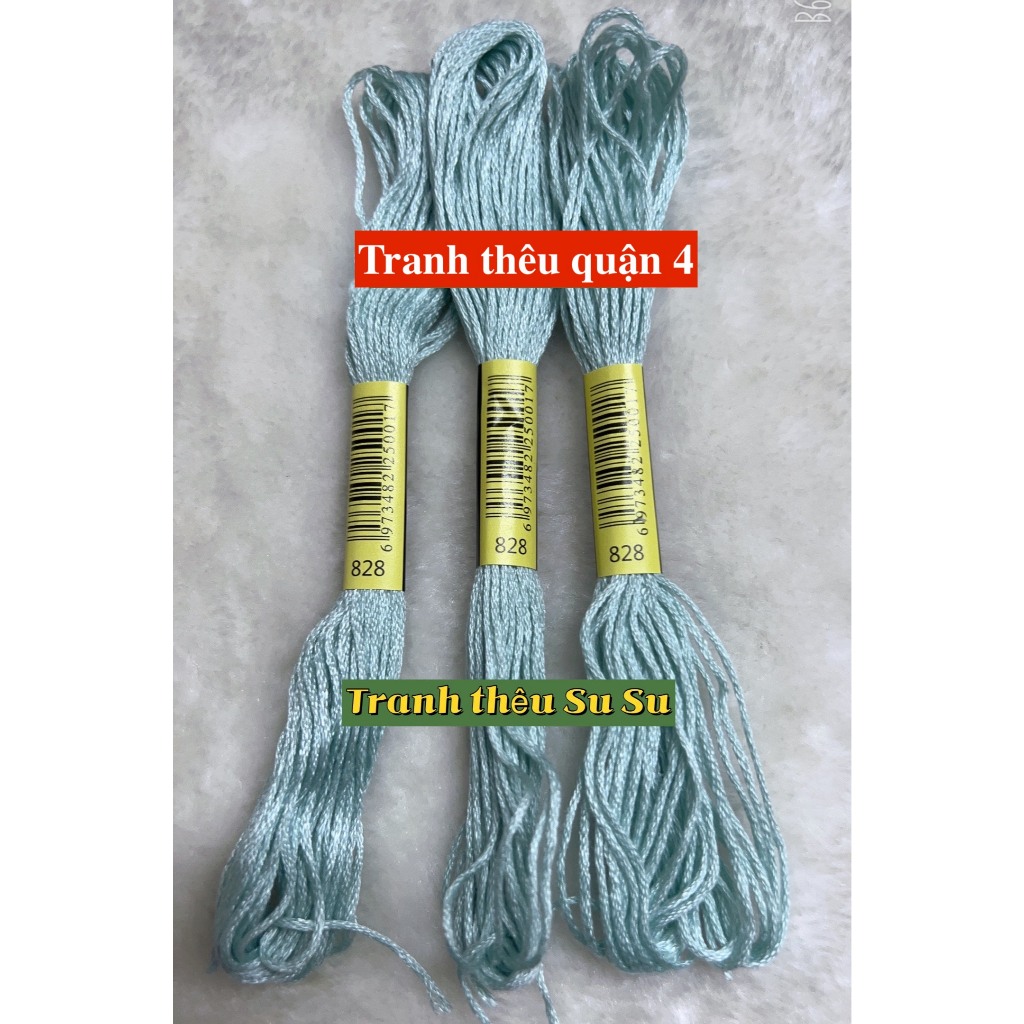 [HCM] 1 tép chỉ thêu cotton theo mã theo hệ DMC, mã từ 800 đến 899