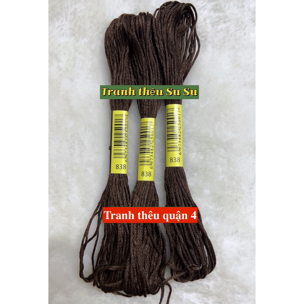 [HCM] 1 tép chỉ thêu cotton theo mã theo hệ DMC, mã từ 800 đến 899