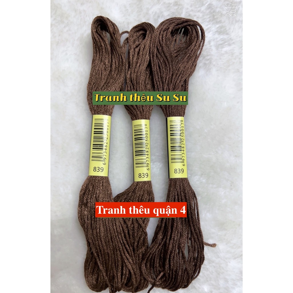 [HCM] 1 tép chỉ thêu cotton theo mã theo hệ DMC, mã từ 800 đến 899