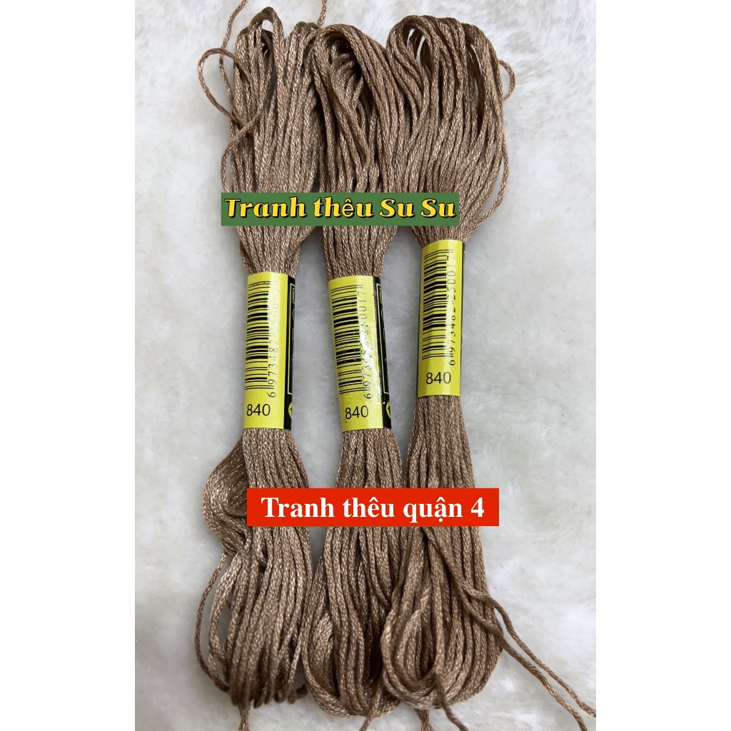 [HCM] 1 tép chỉ thêu cotton theo mã theo hệ DMC, mã từ 800 đến 899