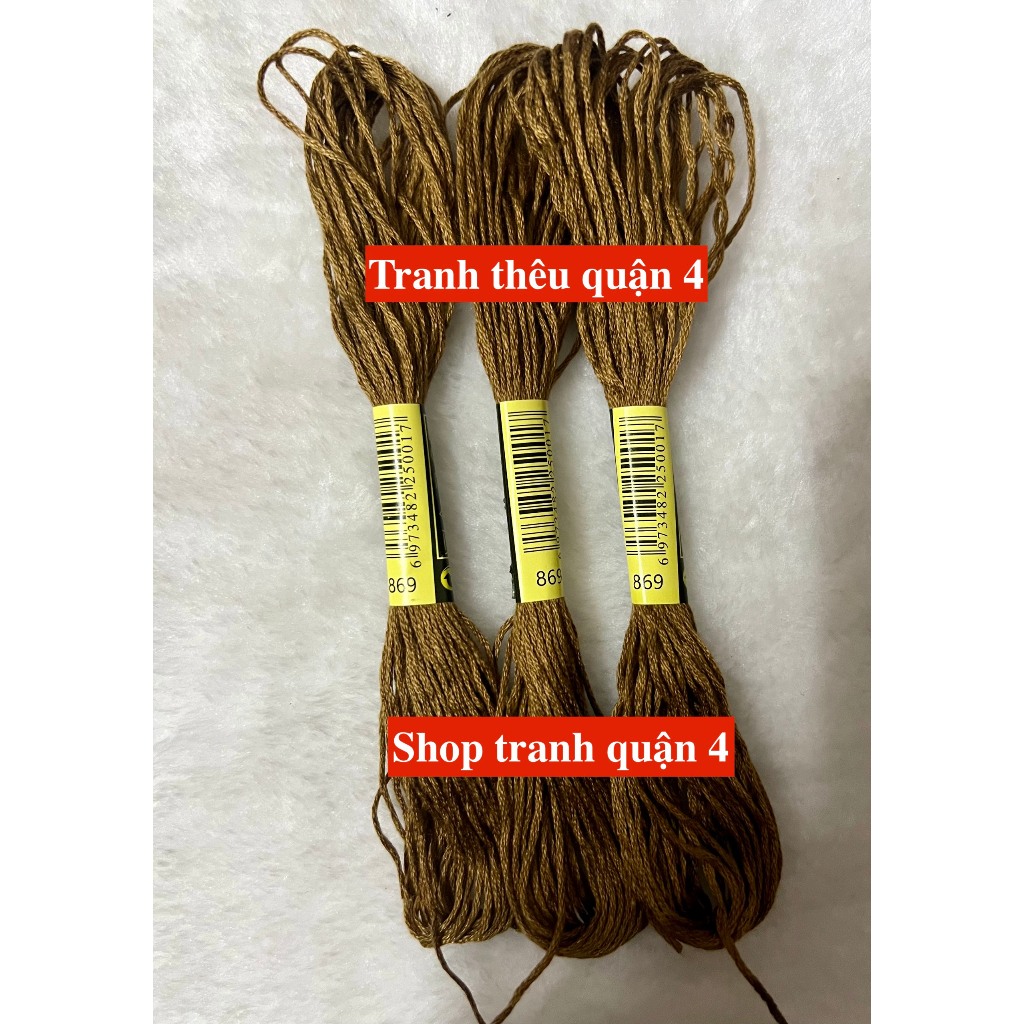 [HCM] 1 tép chỉ thêu cotton theo mã theo hệ DMC, mã từ 800 đến 899