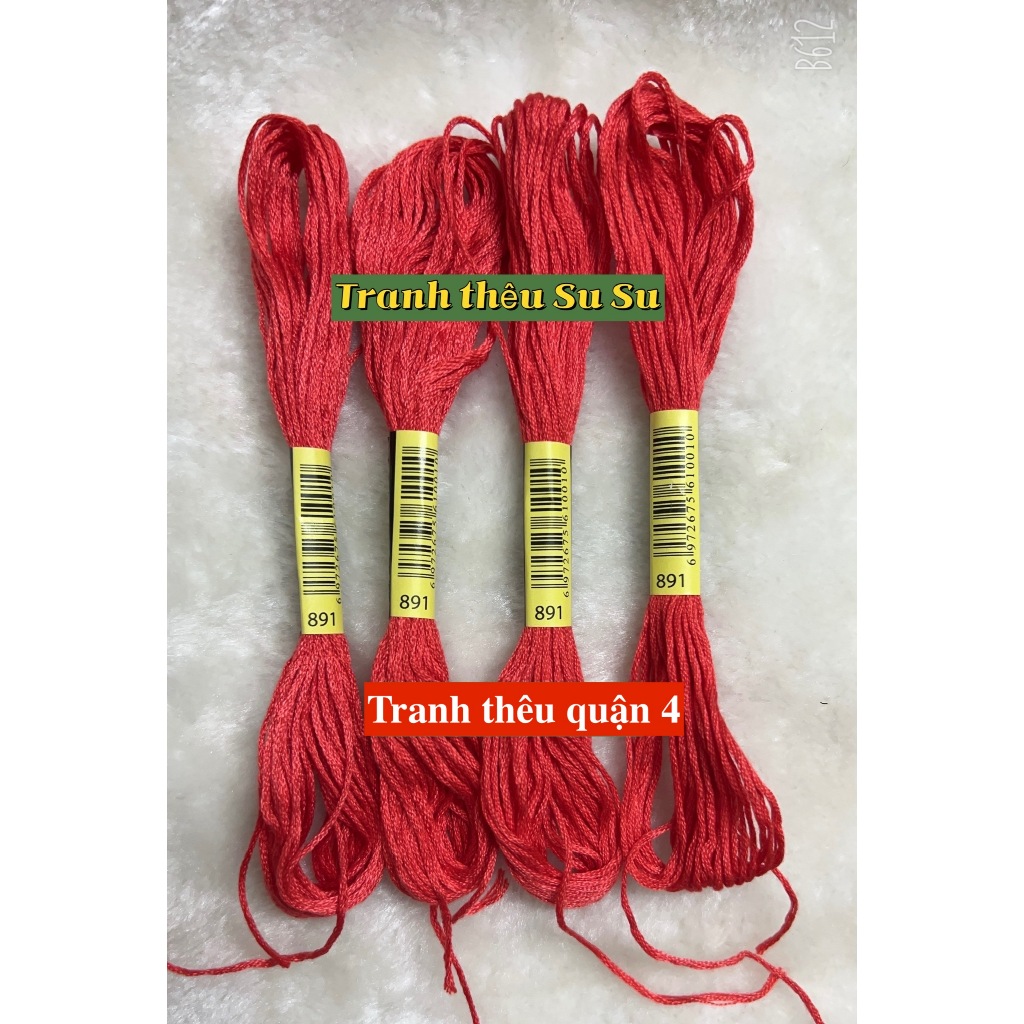 [HCM] 1 tép chỉ thêu cotton theo mã theo hệ DMC, mã từ 800 đến 899