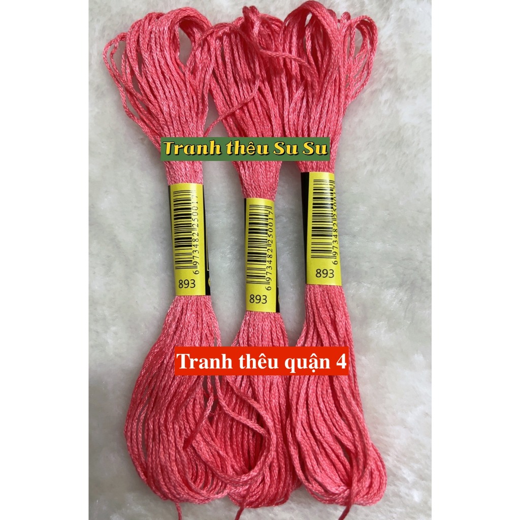 [HCM] 1 tép chỉ thêu cotton theo mã theo hệ DMC, mã từ 800 đến 899