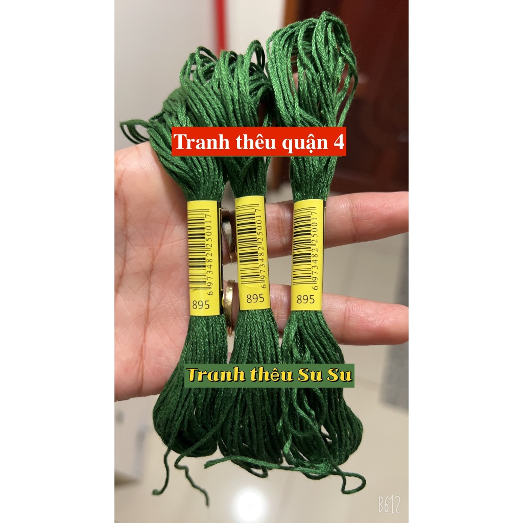 [HCM] 1 tép chỉ thêu cotton theo mã theo hệ DMC, mã từ 800 đến 899