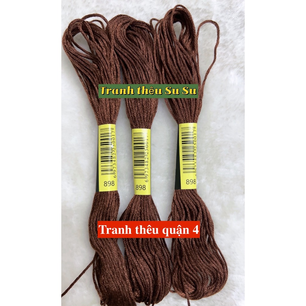 [HCM] 1 tép chỉ thêu cotton theo mã theo hệ DMC, mã từ 800 đến 899