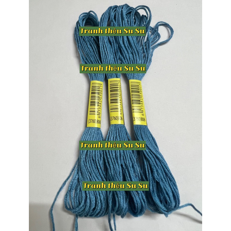 [HCM] 1 tép chỉ thêu cotton theo mã theo hệ DMC, mã từ 800 đến 899