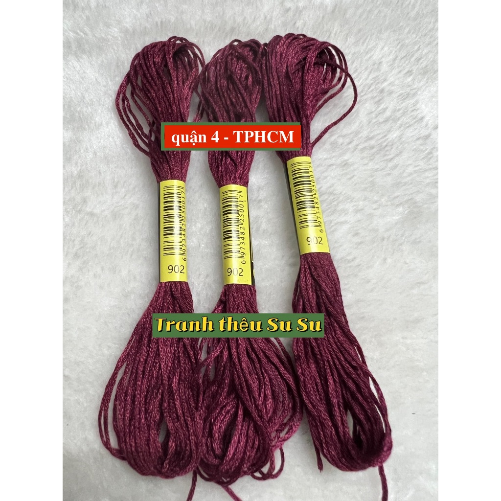 [HCM] 1 tép chỉ thêu cotton theo mã theo hệ DMC, mã từ 900 đến 967