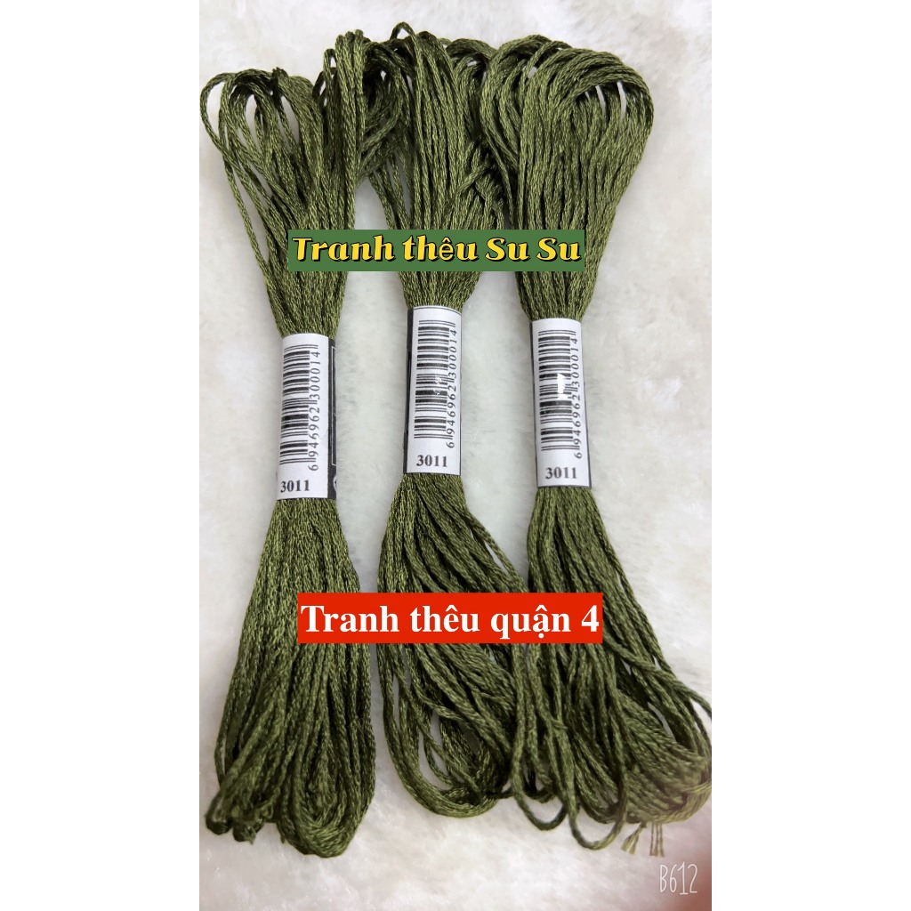 [HCM] 1 tép chỉ thêu cotton theo mã theo hệ DMC, mã từ 3011 đến 3078