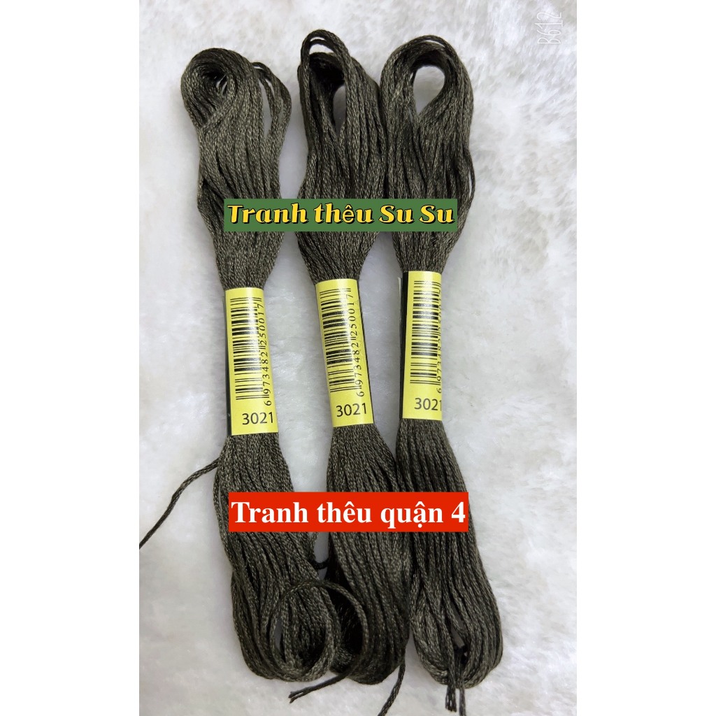 [HCM] 1 tép chỉ thêu cotton theo mã theo hệ DMC, mã từ 3011 đến 3078