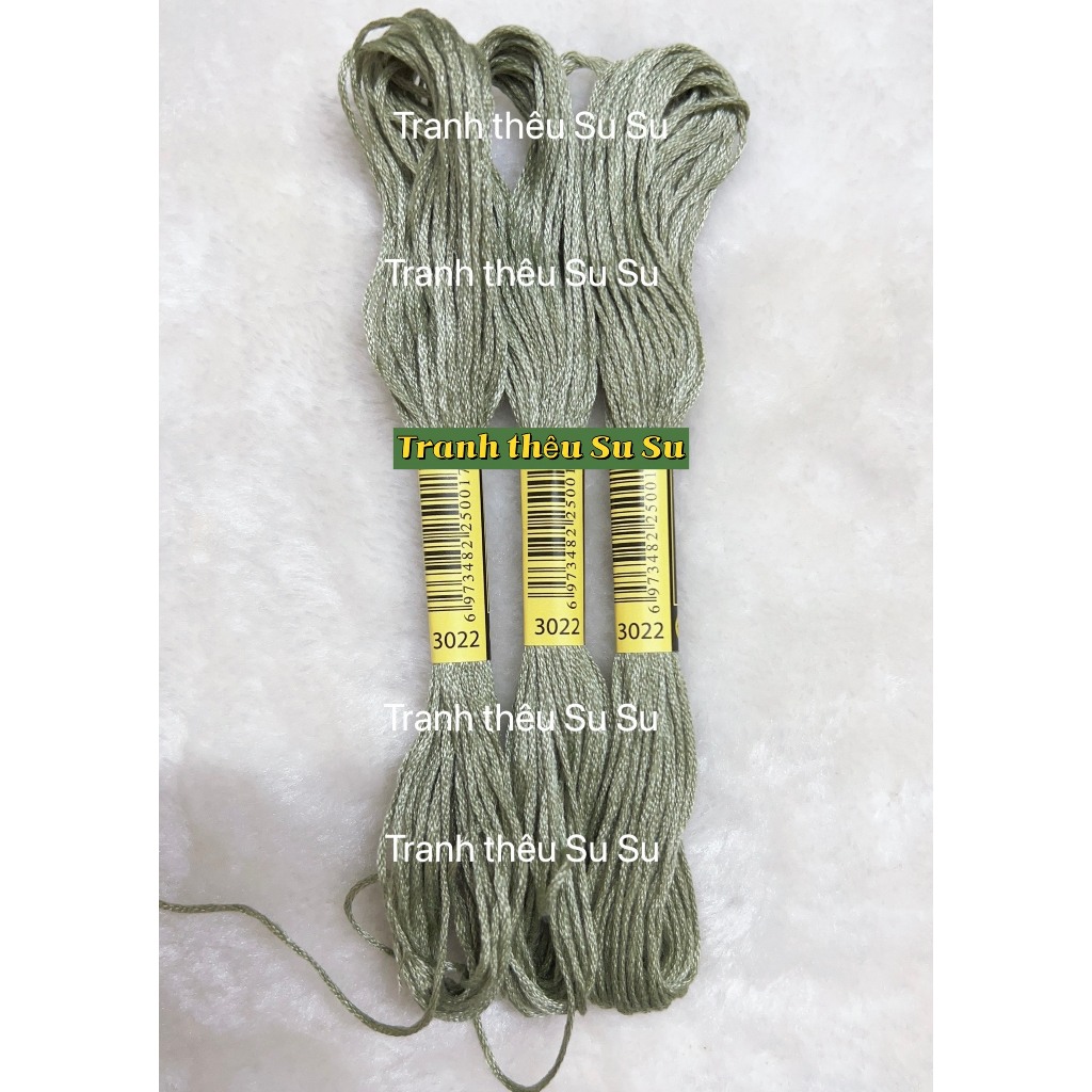 [HCM] 1 tép chỉ thêu cotton theo mã theo hệ DMC, mã từ 3011 đến 3078