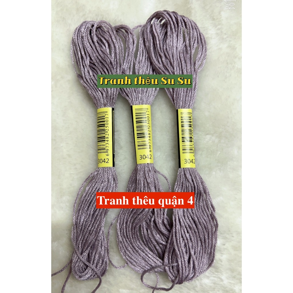 [HCM] 1 tép chỉ thêu cotton theo mã theo hệ DMC, mã từ 3011 đến 3078