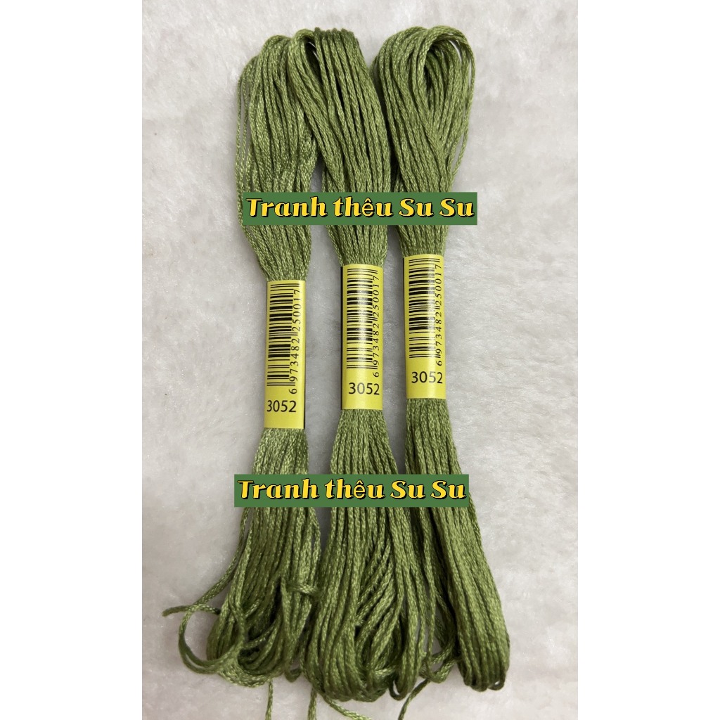 [HCM] 1 tép chỉ thêu cotton theo mã theo hệ DMC, mã từ 3011 đến 3078