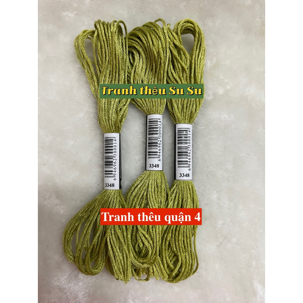 Mã từ 3325 đến 3371 (giá 1 tép) chỉ thêu cotton theo mã theo hệ DMC