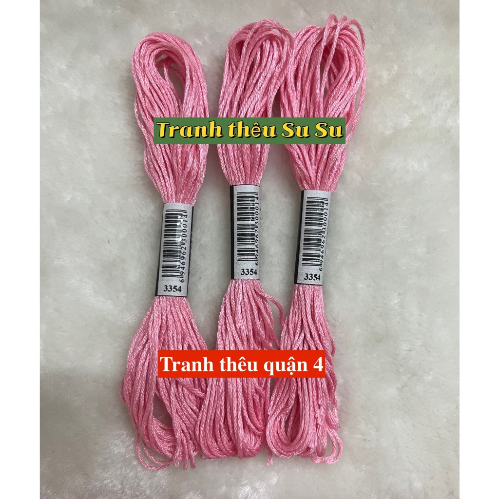 Mã từ 3325 đến 3371 (giá 1 tép) chỉ thêu cotton theo mã theo hệ DMC