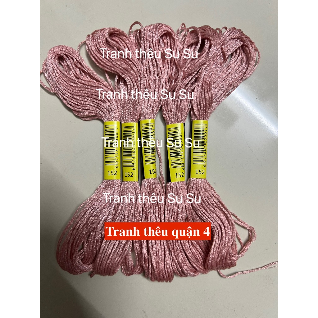 Mã từ 150 đến 169 (giá 1 tép) chỉ thêu cotton theo mã theo hệ DMC