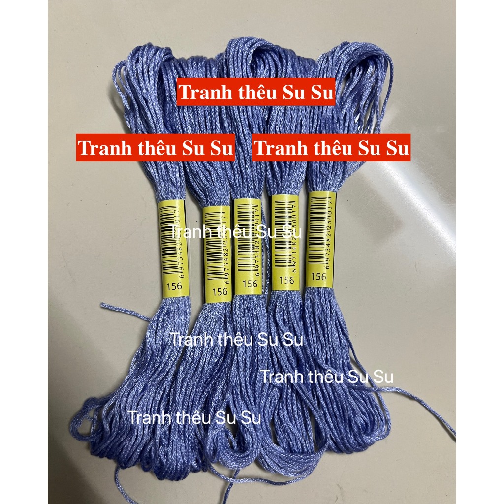 Mã từ 150 đến 169 (giá 1 tép) chỉ thêu cotton theo mã theo hệ DMC