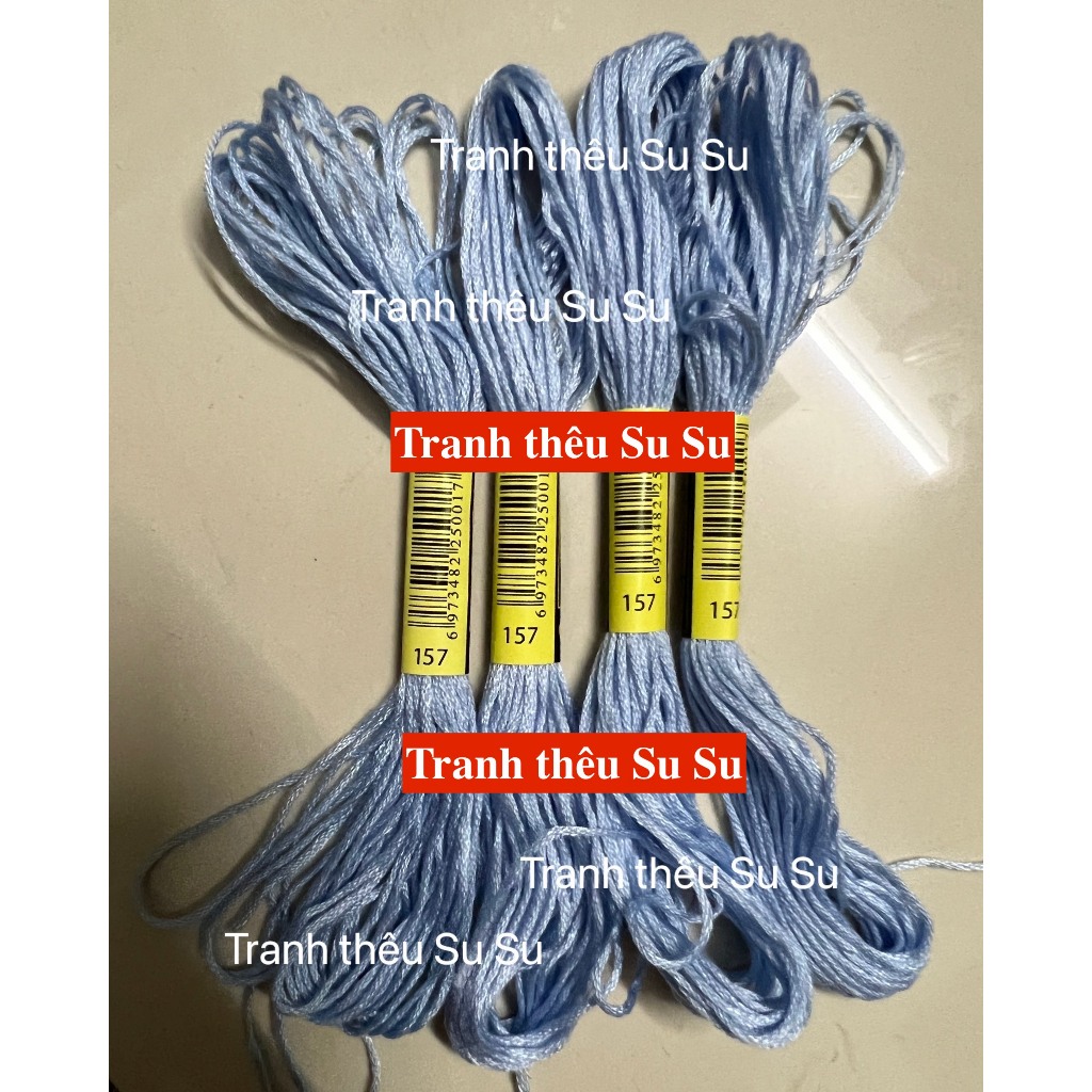 Mã từ 150 đến 169 (giá 1 tép) chỉ thêu cotton theo mã theo hệ DMC