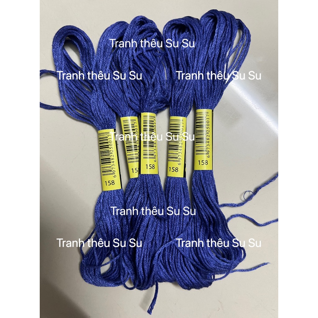 Mã từ 150 đến 169 (giá 1 tép) chỉ thêu cotton theo mã theo hệ DMC