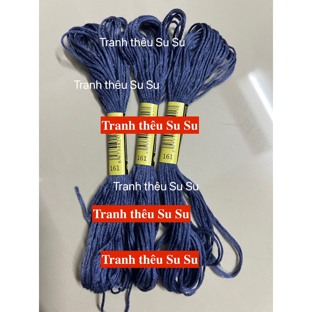 Mã từ 150 đến 169 (giá 1 tép) chỉ thêu cotton theo mã theo hệ DMC