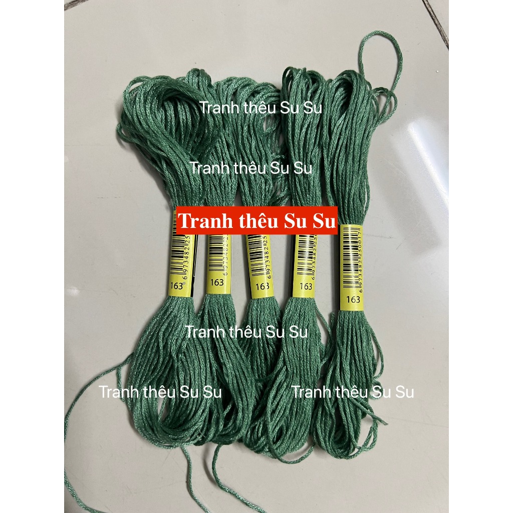 Mã từ 150 đến 169 (giá 1 tép) chỉ thêu cotton theo mã theo hệ DMC