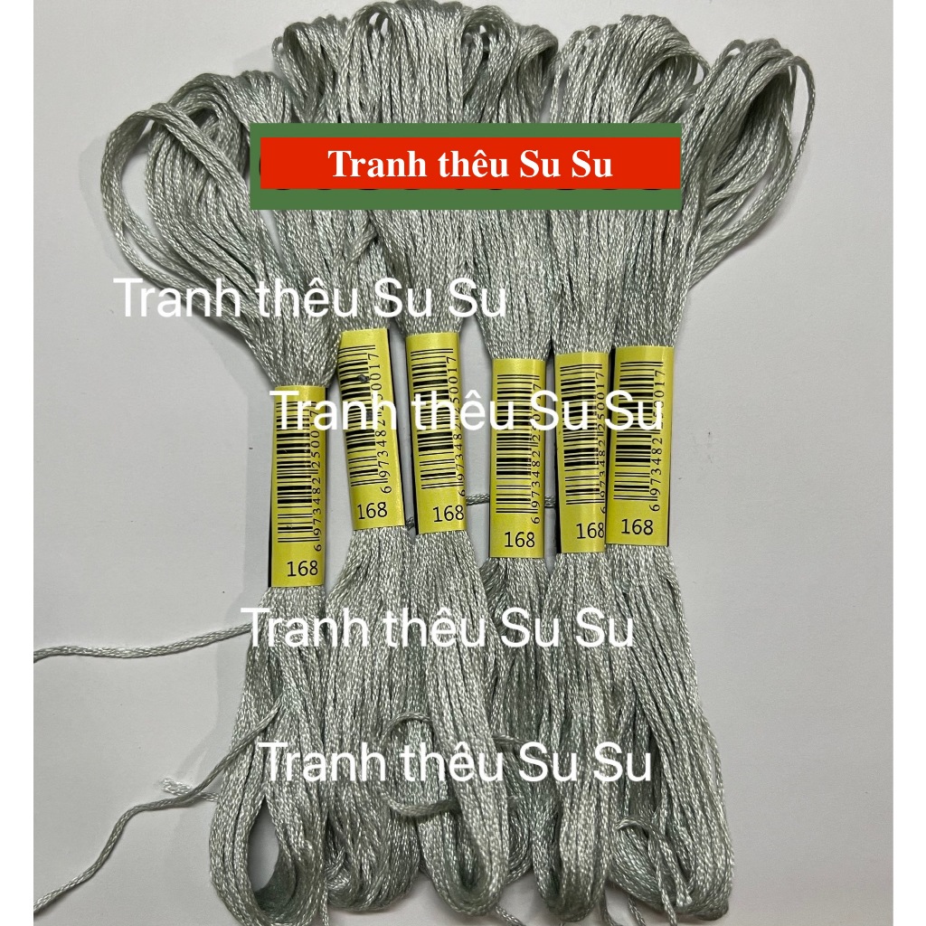 Mã từ 150 đến 169 (giá 1 tép) chỉ thêu cotton theo mã theo hệ DMC