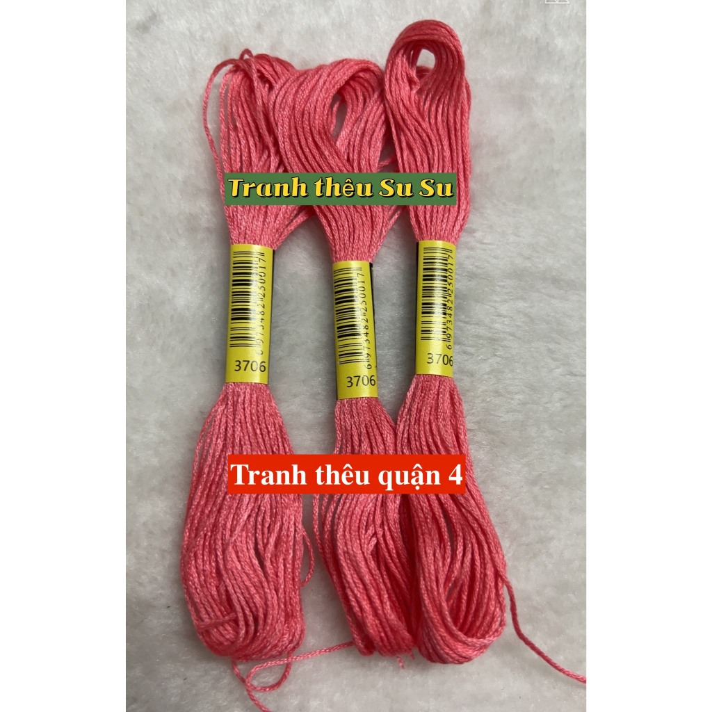 mã từ 3705 đến 3799, chỉ thêu cotton theo mã theo hệ DMC