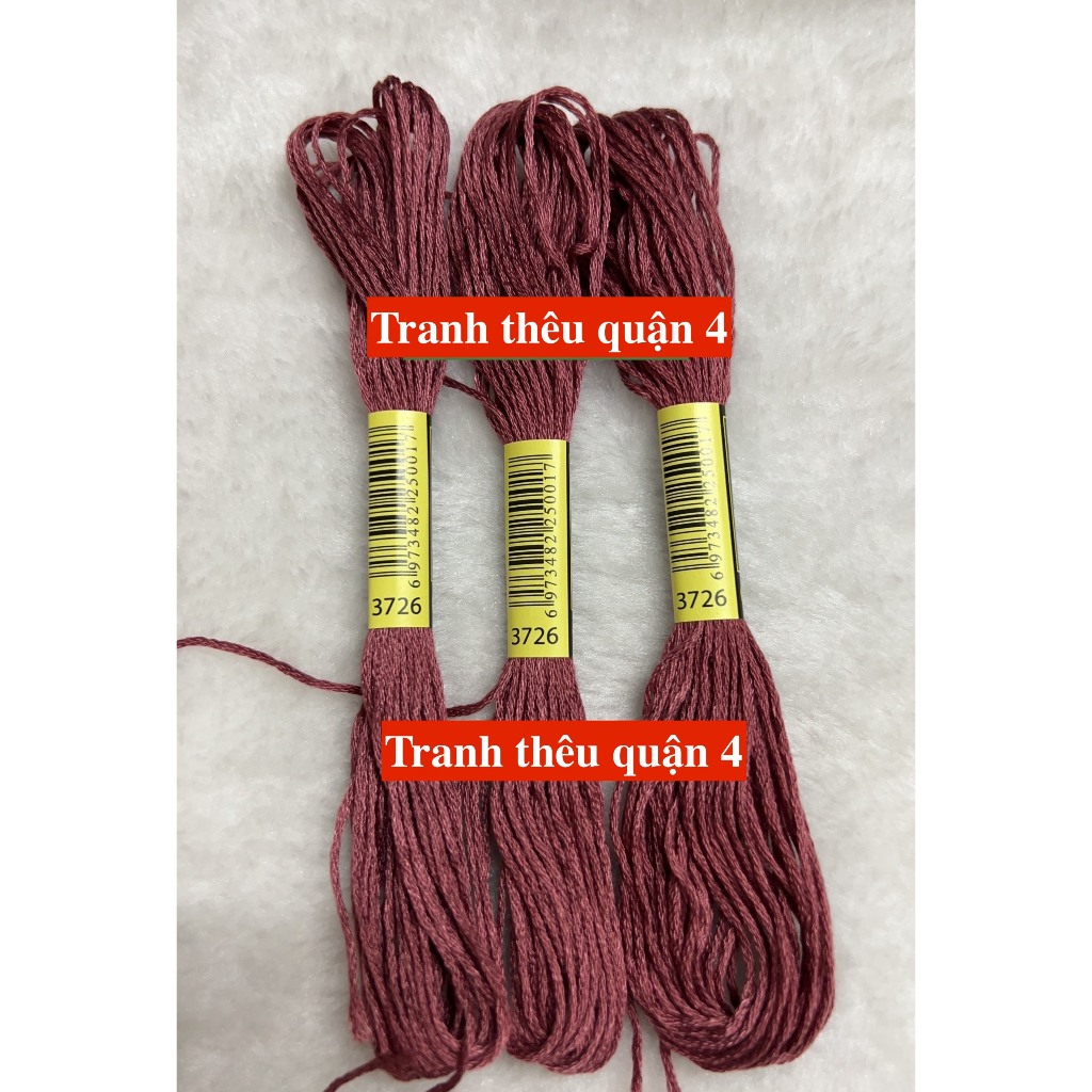 mã từ 3705 đến 3799, chỉ thêu cotton theo mã theo hệ DMC