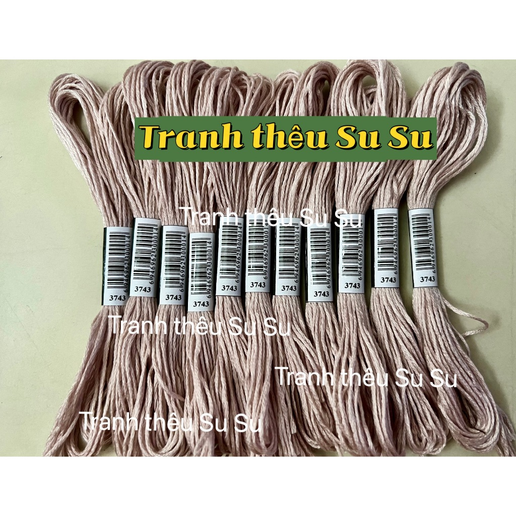 mã từ 3705 đến 3799, chỉ thêu cotton theo mã theo hệ DMC