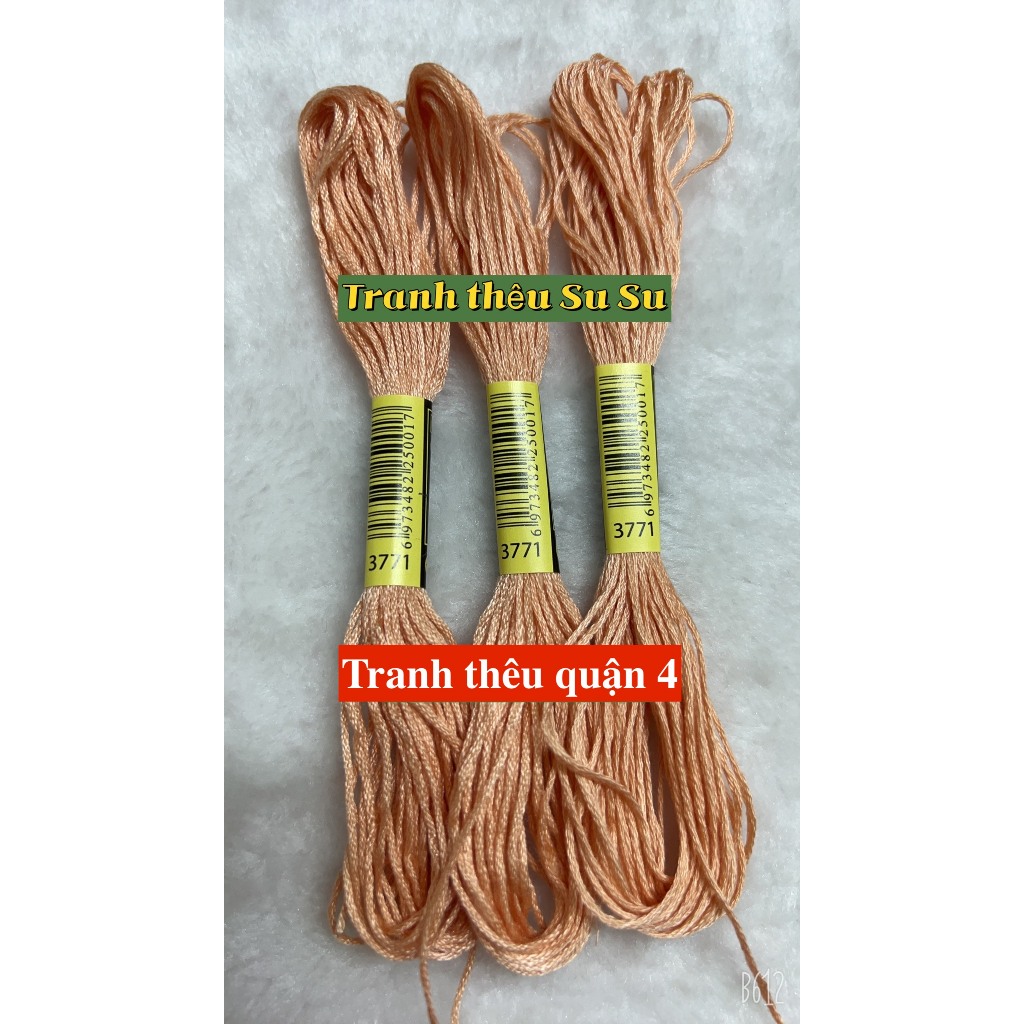 mã từ 3705 đến 3799, chỉ thêu cotton theo mã theo hệ DMC