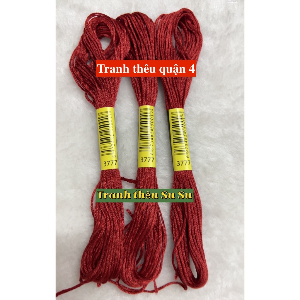 mã từ 3705 đến 3799, chỉ thêu cotton theo mã theo hệ DMC