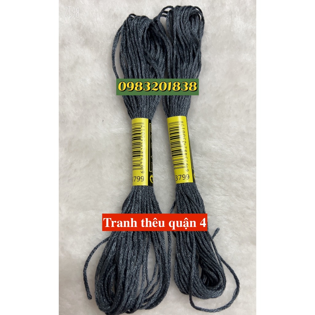 mã từ 3705 đến 3799, chỉ thêu cotton theo mã theo hệ DMC