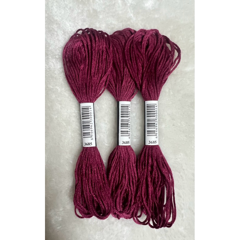 Chỉ thêu cotton theo mã DMC, mã từ 3607 đến 3689 (2 sản phẩm shop mới gửi hàng ạ)