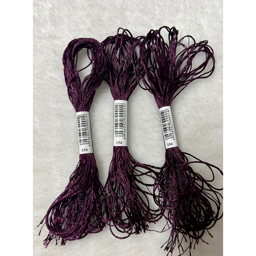 Chỉ lụa thêu tranh chữ thập, chỉ lẻ theo tép chọn màu theo hệ màu DMC (giá 1 tép)