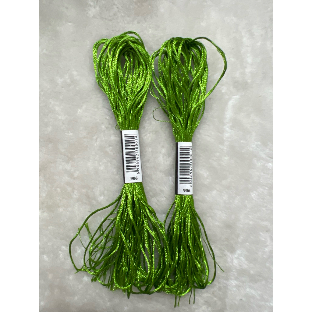 Chỉ lụa thêu tranh chữ thập, chỉ lẻ theo tép chọn màu theo hệ màu DMC (giá 1 tép)