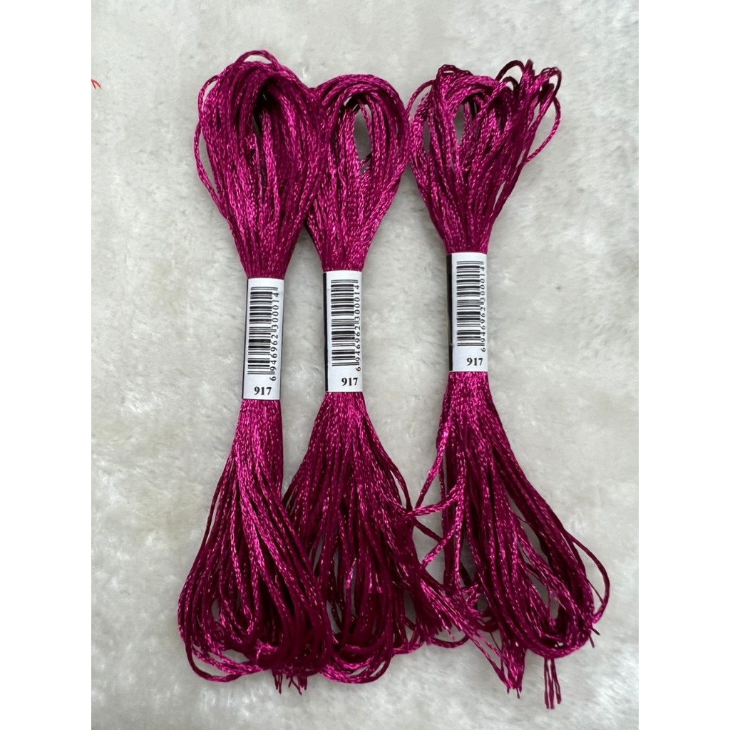 Chỉ lụa thêu tranh chữ thập, chỉ lẻ theo tép chọn màu theo hệ màu DMC (giá 1 tép)