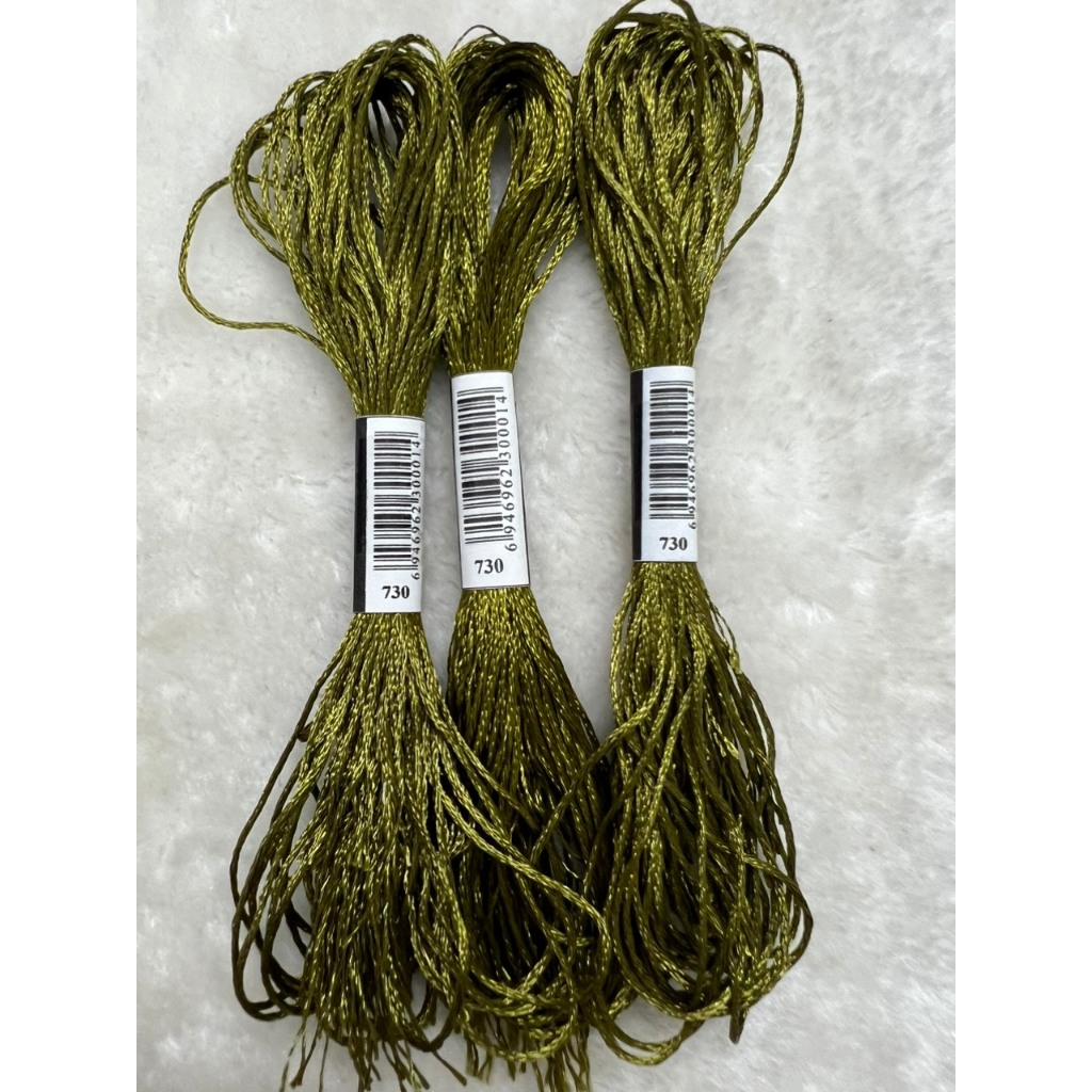 Chỉ lụa thêu tranh chữ thập, chỉ lẻ theo tép chọn màu theo hệ màu DMC (giá 1 tép)