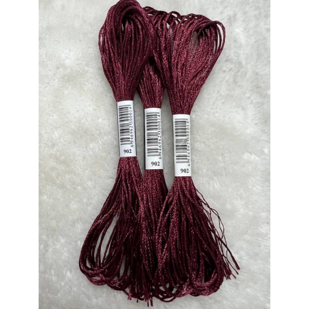 Chỉ lụa thêu tranh chữ thập, chỉ lẻ theo tép chọn màu theo hệ màu DMC (giá 1 tép)