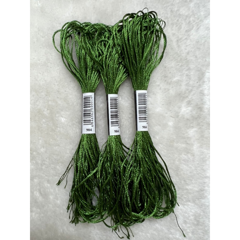 Chỉ lụa thêu tranh chữ thập, chỉ lẻ theo tép chọn màu theo hệ màu DMC (giá 1 tép)