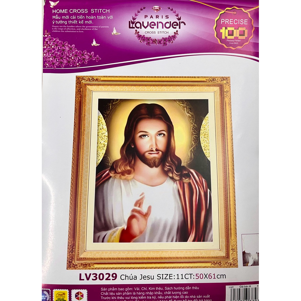 Tranh thêu chữ thập Tình yêu của chúa LV3296, LV3029